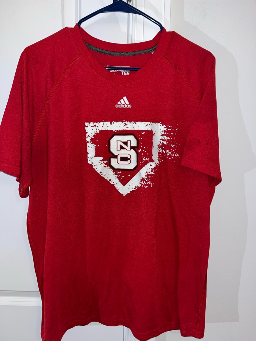 Adidas NC State Wolfpack Baseball Team issue practice T shirt XL Ultimate Tee
